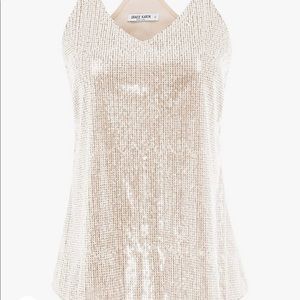 NWT Sequin front tank top.